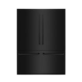 ZLINE 60 in. 32.2 cu. ft. French Door Built-In Bottom Freezer Refrigerator with Water Dispensers and Ice Makers in Black Stainless Steel (RBIV-BS-60)