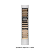 ZLINE 18 in. 9.0 cu. ft. Triple Zone 68 Bottle Left Hinge Column Wine Cooler in Satin Stainless Steel (RCWVL-SN-18)