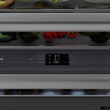 ZLINE 30 in. 16.1 cu. ft. Built-In Bottom Freezer Refrigerator with Water Dispenser and Ice Maker in Satin Stainless Steel with Graphite Gray Interior (GRBIV-SN-30)