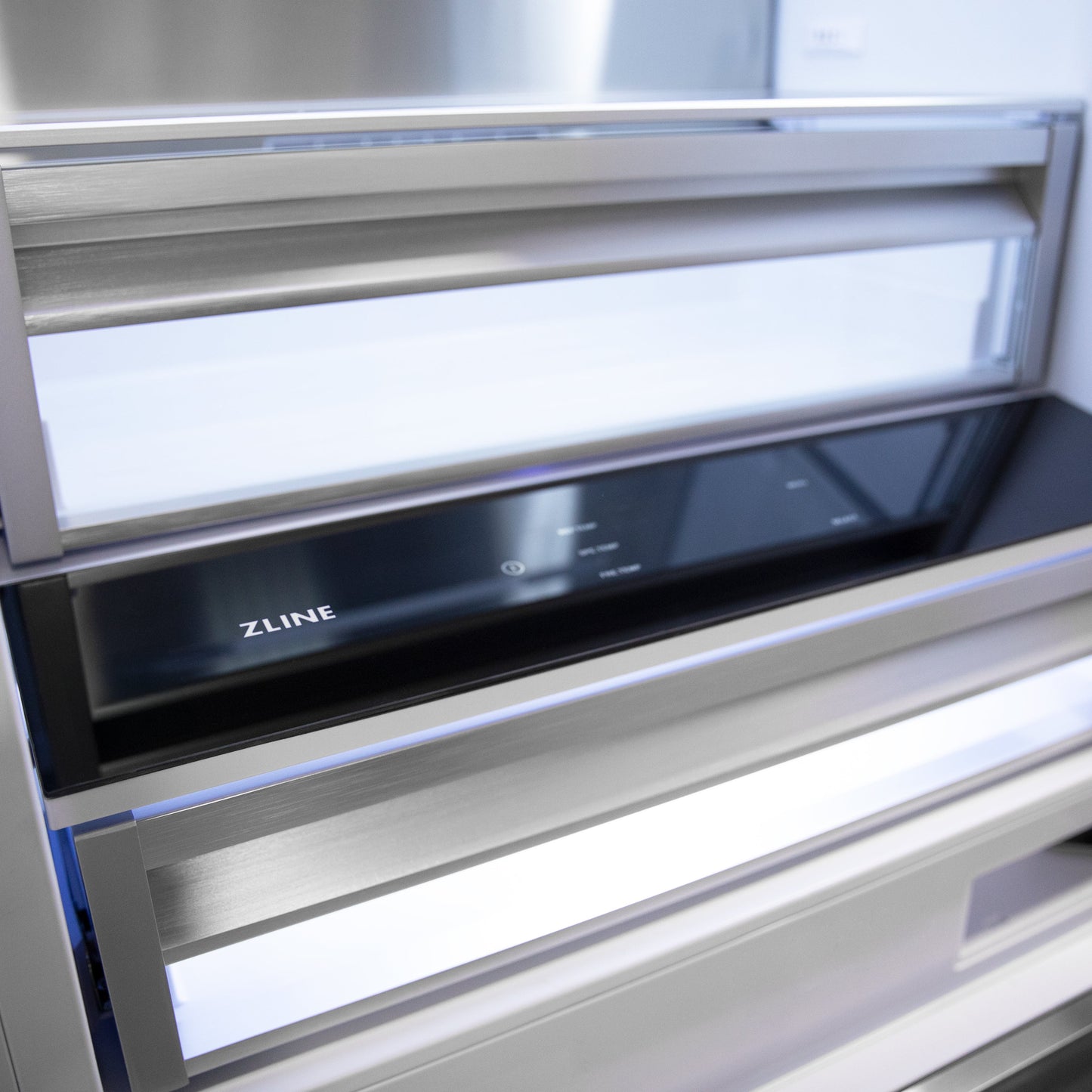 ZLINE 30 in. 16.1 cu. ft. Built-In Bottom Freezer Refrigerator with Water Dispenser and Ice Maker in Satin Stainless Steel (RBIV-SN-30)