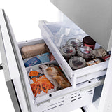 ZLINE 30 in. 16.1 cu. ft. Built-In Bottom Freezer Refrigerator with Water Dispenser and Ice Maker in Satin Stainless Steel (RBIV-SN-30)
