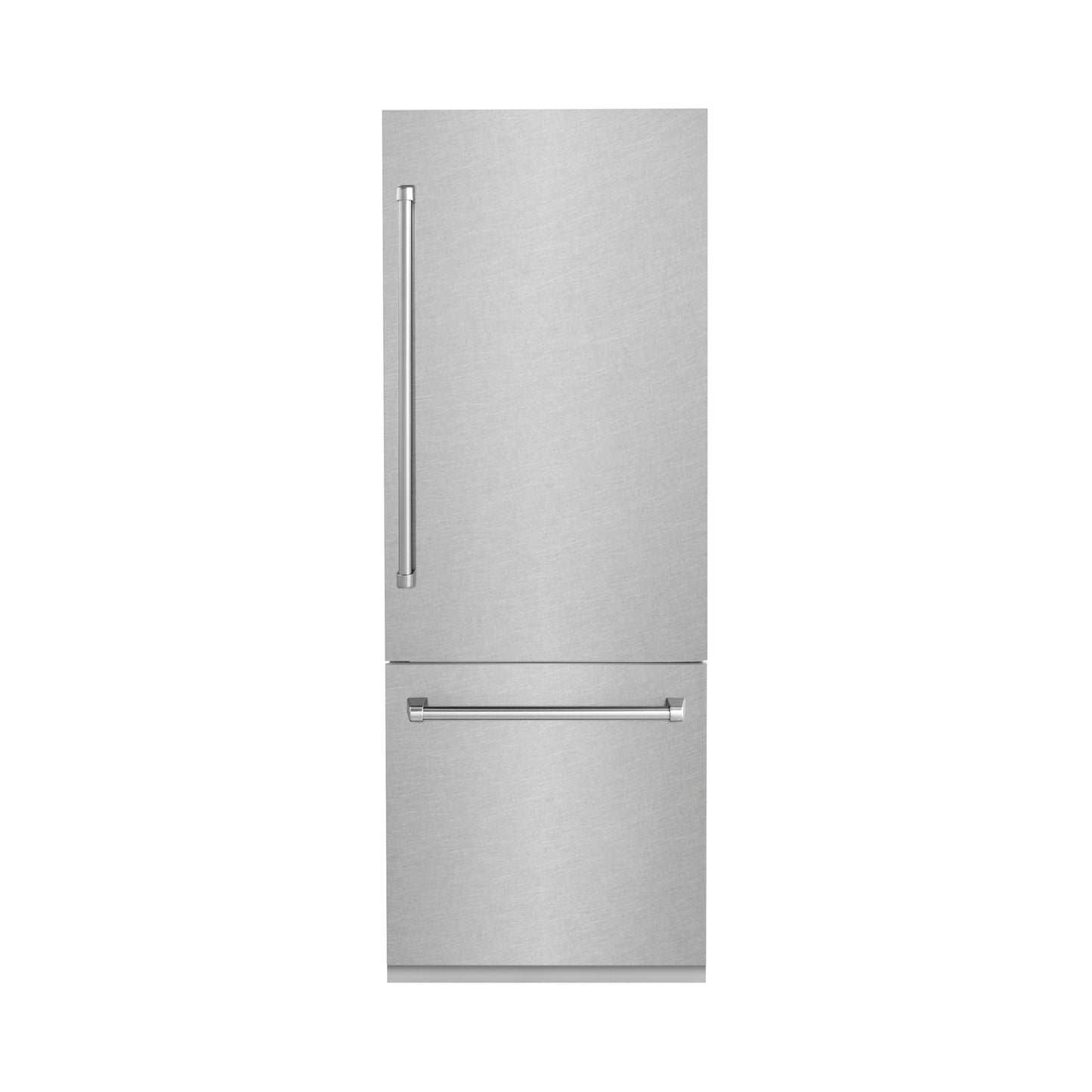 ZLINE 30 in. 16.1 cu. ft. Built-In Bottom Freezer Refrigerator with Water Dispenser and Ice Maker in Satin Stainless Steel (RBIV-SN-30)