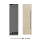ZLINE 24 in. 12.4 cu. ft. Panel Ready Column Freezer with Graphite Gray Interior (RBCFV-24)