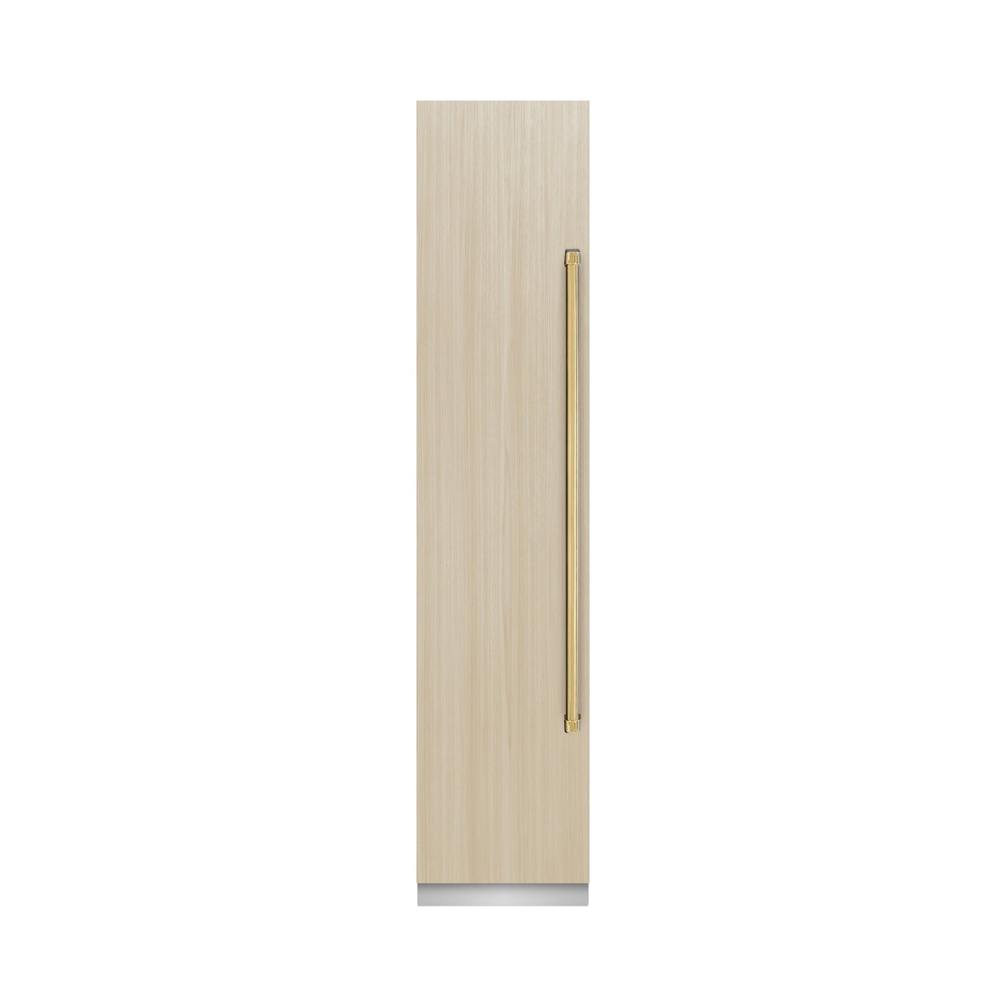 ZLINE Autograph Edition 18 in. 8.6 cu. ft. Panel Ready Left Hinge Column Freezer with Graphite Gray Interior and Polished Gold Accents (RBCFVLZ-18-G)