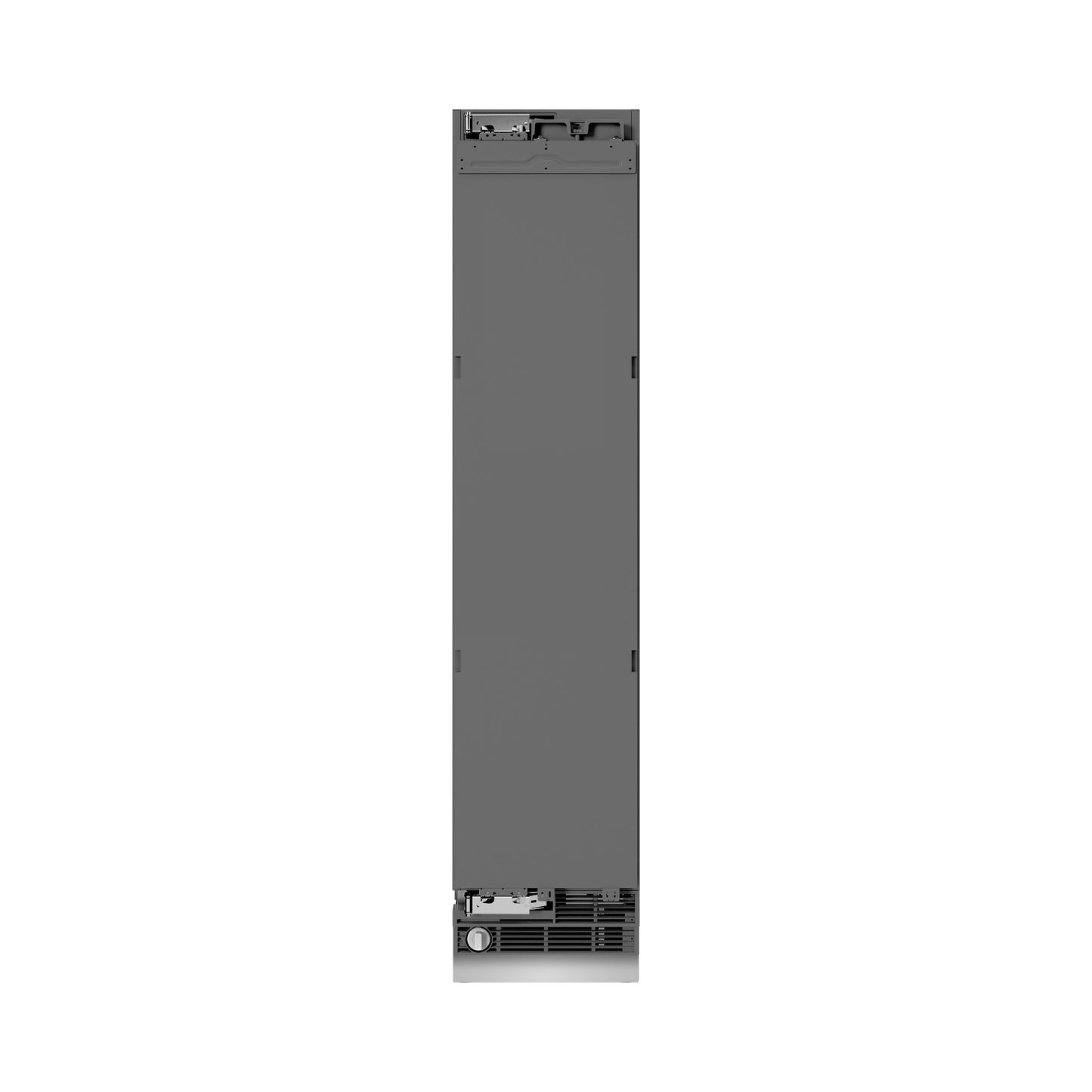 ZLINE Autograph Edition 18 in. 8.6 cu. ft. Panel Ready Left Hinge Column Freezer with Graphite Gray Interior and Polished Gold Accents (RBCFVLZ-18-G)
