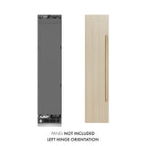 ZLINE Autograph Edition 18 in. 8.6 cu. ft. Panel Ready Left Hinge Column Freezer with Graphite Gray Interior and Polished Gold Accents (RBCFVLZ-18-G)