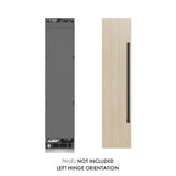 ZLINE Autograph Edition 18 in. 8.6 cu. ft. Panel Ready Left Hinge Column Freezer with Graphite Gray Interior and Matte Black Accents (RBCFVLZ-18-MB)
