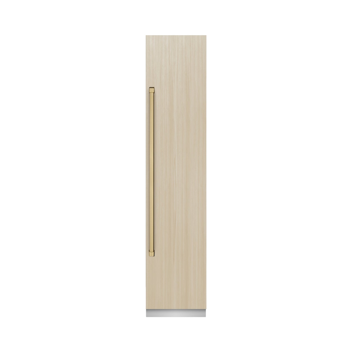 ZLINE Autograph Edition 18 in. 8.6 cu. ft. Panel Ready Right Hinge Column Freezer with Graphite Gray Interior and Champagne Bronze Accents (RBCFVRZ-18-CB)