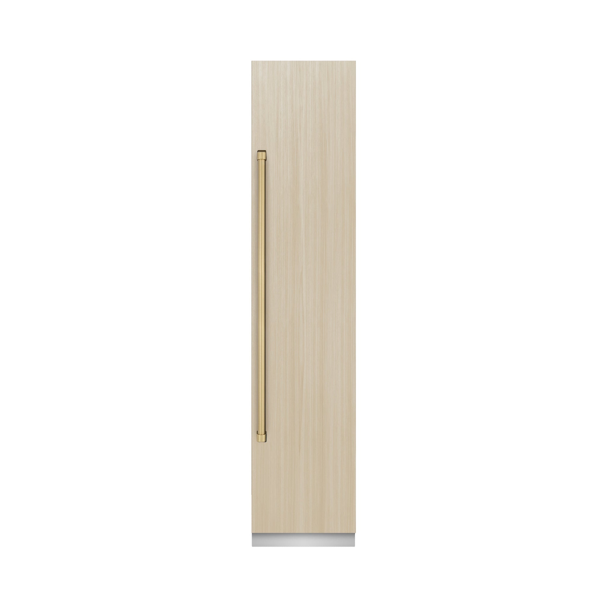 ZLINE Autograph Edition 18 in. 8.6 cu. ft. Panel Ready Right Hinge Column Freezer with Graphite Gray Interior and Champagne Bronze Accents (RBCFVRZ-18-CB)