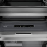 ZLINE Autograph Edition 18 in. 8.6 cu. ft. Panel Ready Right Hinge Column Freezer with Graphite Gray Interior and Polished Gold Accents (RBCFVRZ-18-G)