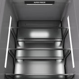 ZLINE Autograph Edition 24 in. 12.4 cu. ft. Panel Ready Column Freezer with Graphite Gray Interior and Polished Gold Accents (RBCFVZ-24-G)