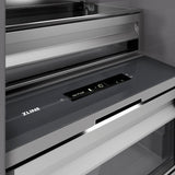 ZLINE Autograph Edition 24 in. 12.4 cu. ft. Panel Ready Column Freezer with Graphite Gray Interior and Polished Gold Accents (RBCFVZ-24-G)