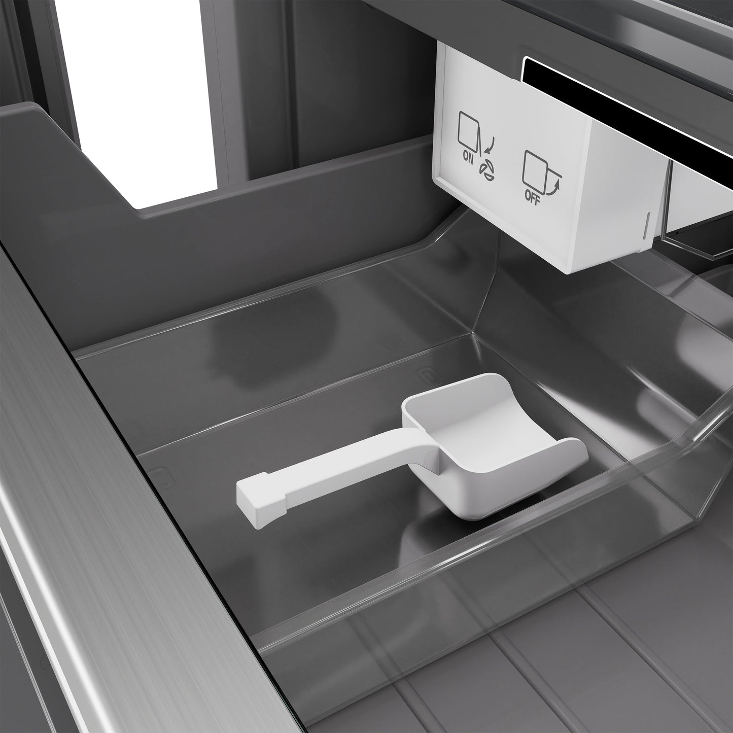 ZLINE Autograph Edition 24 in. 12.4 cu. ft. Panel Ready Column Freezer with Graphite Gray Interior and Matte Black Accents (RBCFVZ-24-MB)