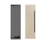 ZLINE Autograph Edition 24 in. 12.4 cu. ft. Panel Ready Column Freezer with Graphite Gray Interior and Matte Black Accents (RBCFVZ-24-MB)