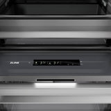 ZLINE Autograph Edition 24 in. 12.5 cu. ft. Panel Ready Column Refrigerator with Graphite Gray Interior and Polished Gold Accents (RBCRVZ-24-G)