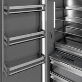 ZLINE Autograph Edition 30 in. 16.7 cu. ft. Panel Ready Column Refrigerator with Graphite Gray Interior and Matte Black Accents (RBCRVZ-30-MB)