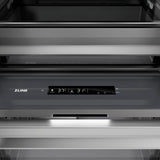 ZLINE Autograph Edition 24 in. 12.5 cu. ft. Panel Ready Column Refrigerator with Graphite Gray Interior and Matte Black Accents (RBCRVZ-24-MB)