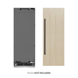 ZLINE Autograph Edition 24 in. 12.5 cu. ft. Panel Ready Column Refrigerator with Graphite Gray Interior and Matte Black Accents (RBCRVZ-24-MB)