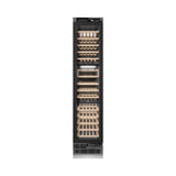ZLINE Autograph Edition 18 in. 9.0 cu. ft. Triple Zone 68 Bottle Panel Ready Right Hinge Column Wine Cooler with Matte Black Accents (RBCWVRZ-18-MB)