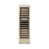 ZLINE Autograph Edition 24 in. 12.4 cu. ft. Triple Zone 100 Bottle Panel Ready Column Wine Cooler with Champagne Bronze Accents (RBCWVZ-24-CB)