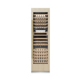 ZLINE Autograph Edition 24 in. 12.4 cu. ft. Triple Zone 100 Bottle Panel Ready Column Wine Cooler with Champagne Bronze Accents (RBCWVZ-24-CB)