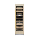 ZLINE Autograph Edition 24 in. 12.4 cu. ft. Triple Zone 100 Bottle Panel Ready Column Wine Cooler with Polished Gold Accents (RBCWVZ-24-G)