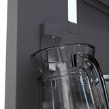 ZLINE Autograph Edition 36 in. 19.8 cu. ft. Panel Ready Built-In Bottom Freezer Refrigerator with Water Dispenser and Ice Maker with Graphite Gray Interior and Champagne Bronze Accents (GRBITZ-36-CB)