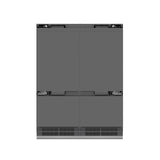 ZLINE Autograph Edition 60 in. 32.2 cu. ft. Panel Ready French Door Built-In Bottom Freezer Refrigerator with Water Dispenser and Ice Maker with Graphite Gray Interior and Champagne Bronze Accents (GRBIVZ-60-CB)