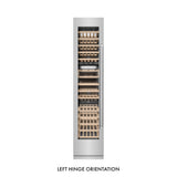 ZLINE 18 in. 9.0 cu. ft. Triple Zone 68 Bottle Left Hinge Column Wine Cooler in Stainless Steel (RCWVL-304-18)