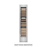 ZLINE 18 in. 9.0 cu. ft. Triple Zone 68 Bottle Right Hinge Column Wine Cooler in Stainless Steel (RCWVR-304-18)