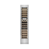 ZLINE 18 in. 9.0 cu. ft. Triple Zone 68 Bottle Right Hinge Column Wine Cooler in Stainless Steel (RCWVR-304-18)