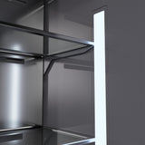 ZLINE Autograph Edition 30 in. 16.1 cu. ft. Built-In Bottom Freezer Refrigerator with Water Dispenser and Ice Maker in Stainless Steel with Graphite Gray Interior and Champagne Bronze Accents (GRBIVZ-304-30CB)