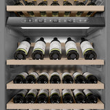 ZLINE 24 in. 12.4 cu. ft. Triple Zone 100 Bottle Column Wine Cooler in White Matte (RCWV-WM-24)