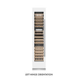 ZLINE 18 in. 9.0 cu. ft. Triple Zone 68 Bottle Left Hinge Column Wine Cooler in White Matte (RCWVL-WM-18)