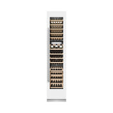 ZLINE 18 in. 9.0 cu. ft. Triple Zone 68 Bottle Right Hinge Column Wine Cooler in White Matte (RCWVR-WM-18)