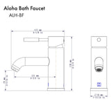 ZLINE Aloha Bath Faucet in Brushed Nickel (ALH-BF-CH)