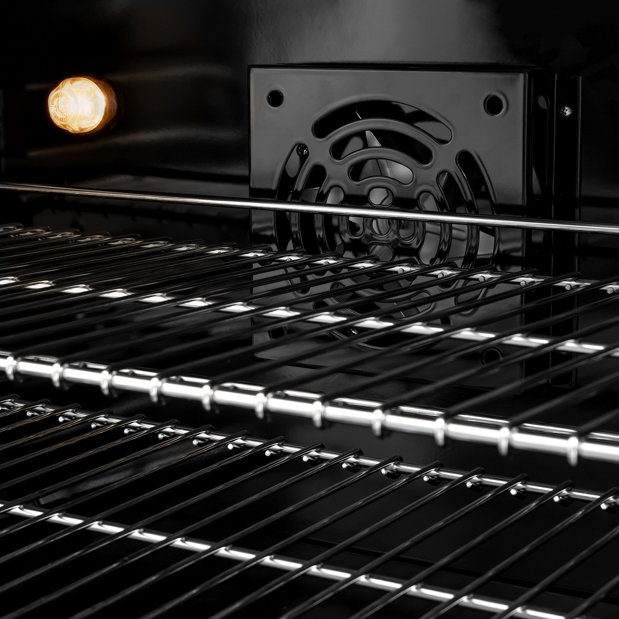 ZLINE Autograph Edition 30 in. 4.2 cu. ft. Classic Dual Fuel Range with 4 Burner Gas Cooktop and Electric Convection Oven in Satin Stainless Steel with White Matte Door and Matte Black Accents (CDRSZ-WM-30-MB)