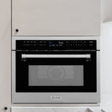 ZLINE 24 in. 1.6 cu ft. Built-in Convection Microwave Oven in Satin Stainless Steel with Speed and Sensor Cooking (MWO-24-SS)
