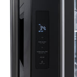 ZLINE 36 in. 28.9 cu. ft. Standard-Depth French Door External Water Dispenser Refrigerator with Dual Ice Maker in Fingerprint-Resistant Black Stainless Steel (RSM-W-36-BS)