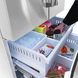 ZLINE 36 in. 28.9 cu. ft. Standard-Depth French Door External Water Dispenser Refrigerator with Dual Ice Maker in Fingerprint-Resistant Stainless Steel (RSM-W-36)