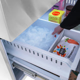 ZLINE 36 in. 28.9 cu. ft. Standard-Depth French Door External Water Dispenser Refrigerator with Dual Ice Maker in Fingerprint-Resistant Stainless Steel (RSM-W-36)