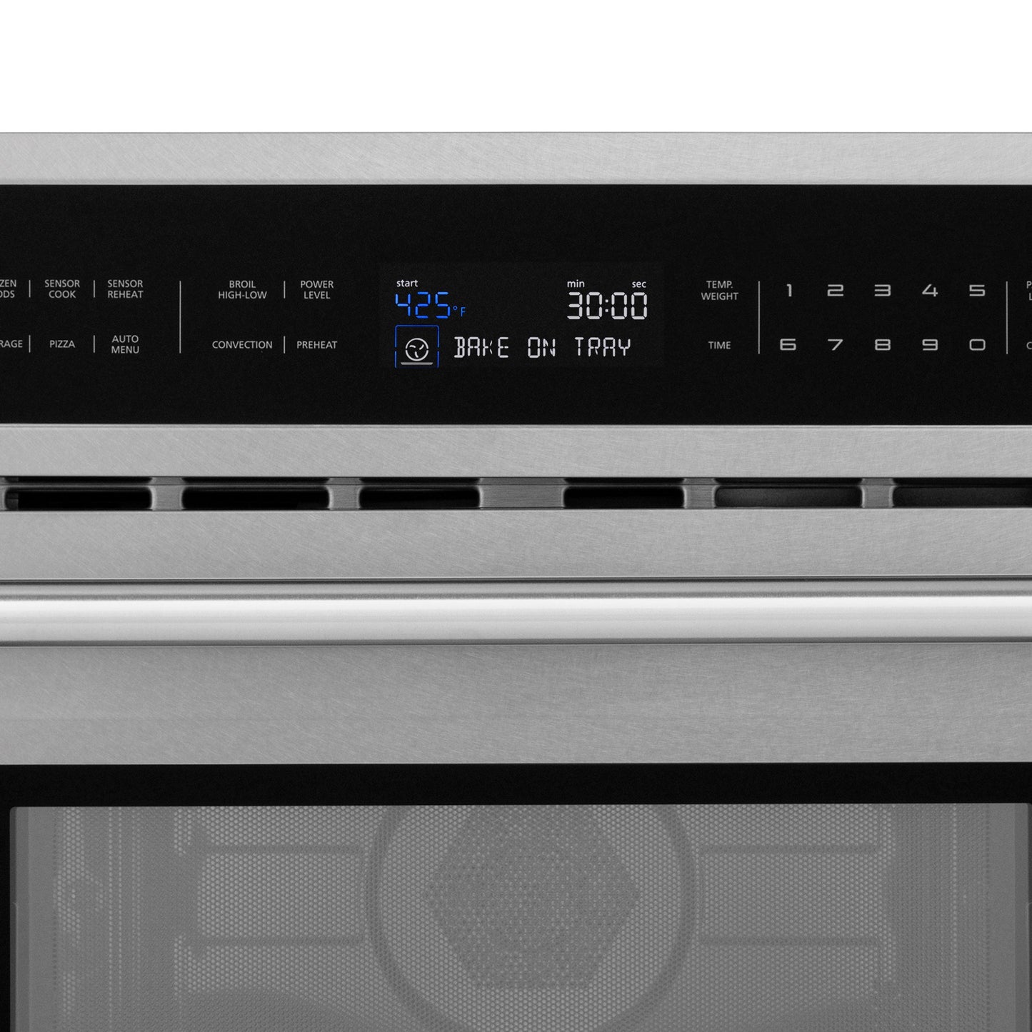 ZLINE 30 in. 1.6 cu ft. Built-in Convection Microwave Oven in Satin Stainless Steel with Speed and Sensor Cooking (MWO-30-SS)