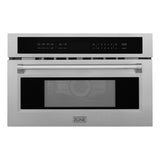 ZLINE 30 in. 1.6 cu ft. Built-in Convection Microwave Oven in Satin Stainless Steel with Speed and Sensor Cooking (MWO-30-SS)