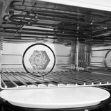 ZLINE Autograph Edition 30” 1.6 cu ft. Built-in Convection Microwave Oven in Stainless Steel and Polished Gold  Accents (MWOZ-30-G)