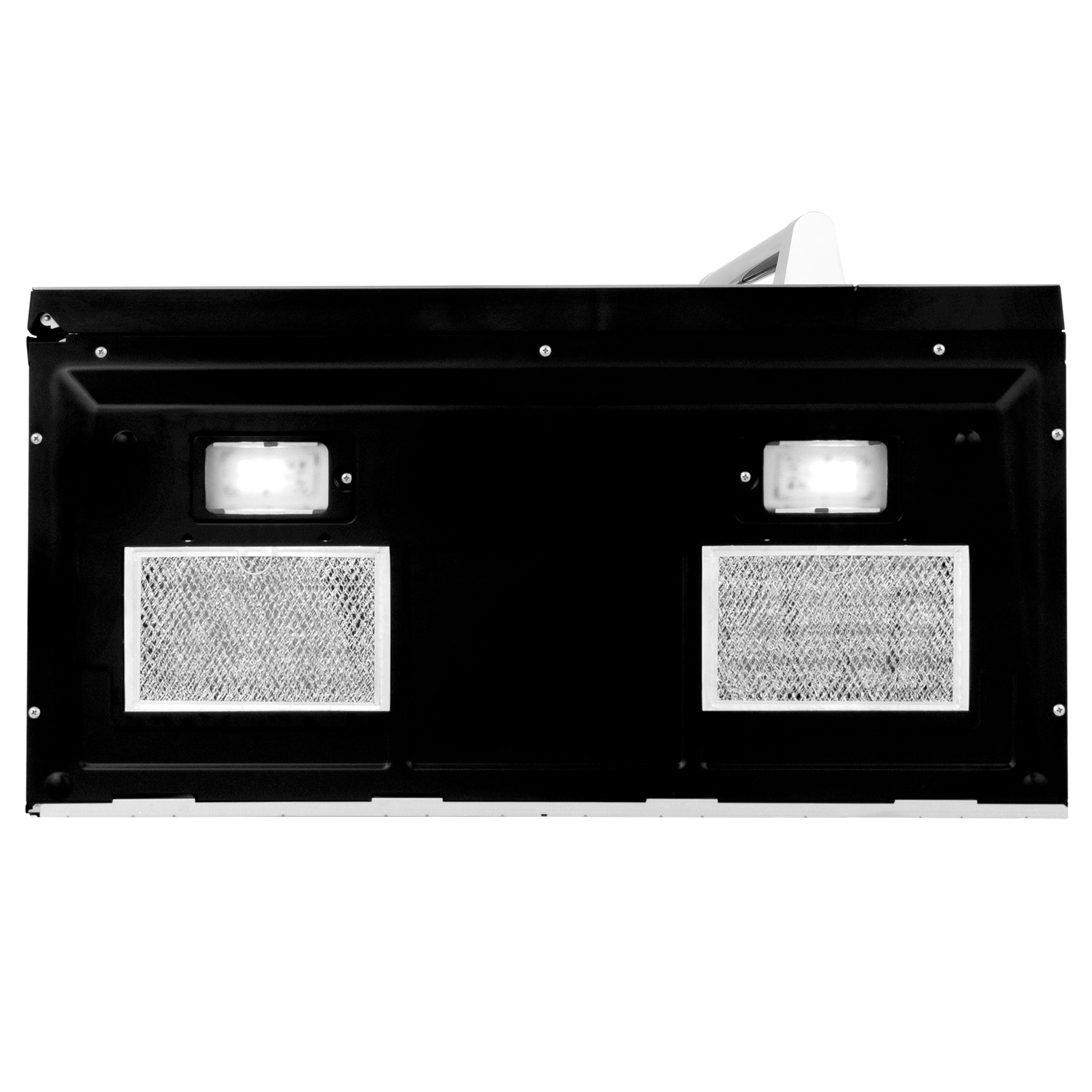 ZLINE 30 in. 1.5 cu. ft. Over-The-Range Microwave in Satin Stainless Steel with Traditional Handle and Set of 2 Charcoal Filters (MWO-OTRCFH-30-SS)