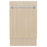 ZLINE 18" Tallac Series 3rd Rack Top Control Dishwasher in Custom Panel Ready with Stainless Steel Tub, 51dBa (DWV-18)