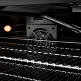 ZLINE 48 in. 6.7 cu. ft. Paramount Gas Range with 8 Burner DuoPro™ Cooktop and Dual Ovens in Black Stainless Steel (PSGRB-48)