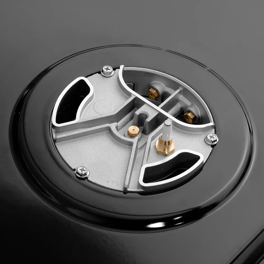 ZLINE Autograph Edition 48 in. 6.7 cu. ft. Paramount Gas Range with 8 Burner DuoPro™ Cooktop and Dual Ovens in Black Stainless Steel and Polished Gold Accents (PSGRBZ-48-G)