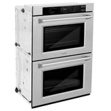 ZLINE 30 in. Professional True Convection Double Wall Oven with Air Fry and Self Clean in Satin Stainless Steel (WADS-30)