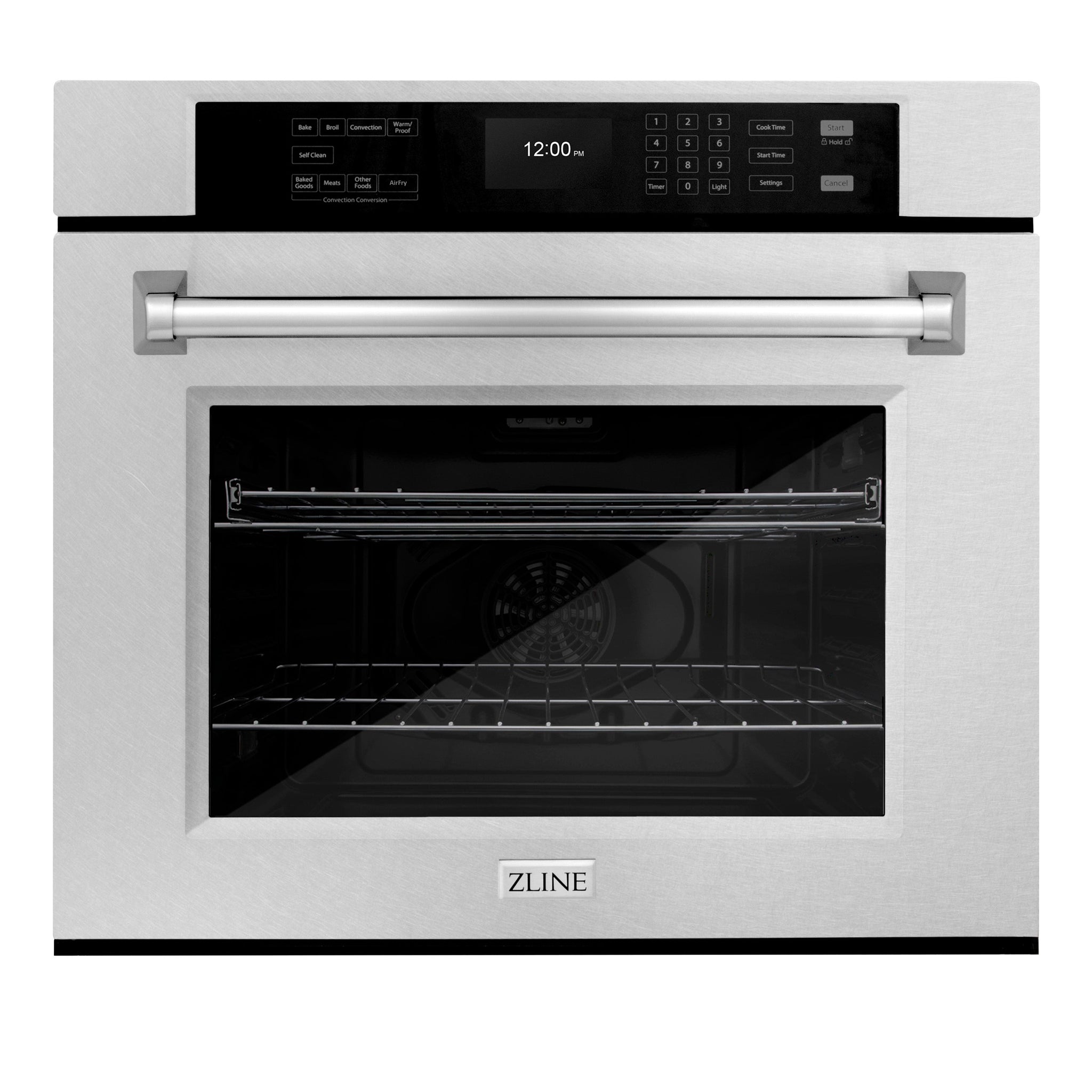 ZLINE 30 in. Professional True Convection Single Wall Oven with Air Fry and Self Clean in Satin Stainless Steel (WASS-30)